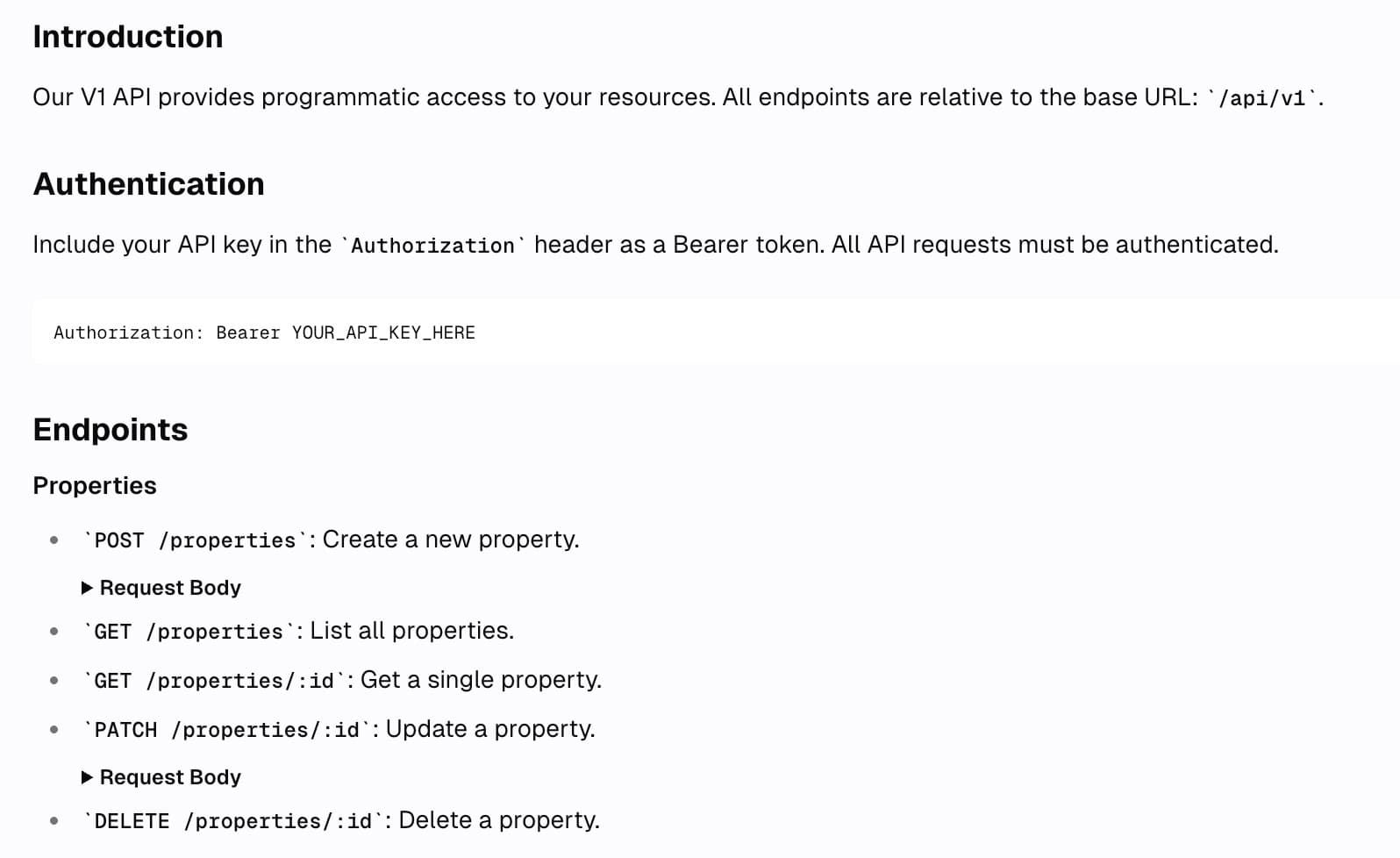API Access