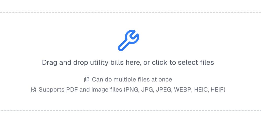 Easy Utility Bill Uploader
